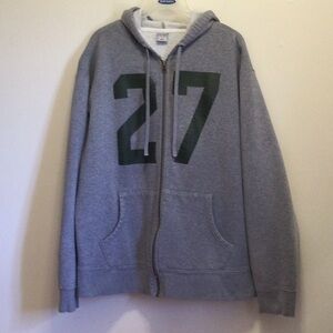 Old Navy Men's Grey Zip Hoodie Jacket, XL